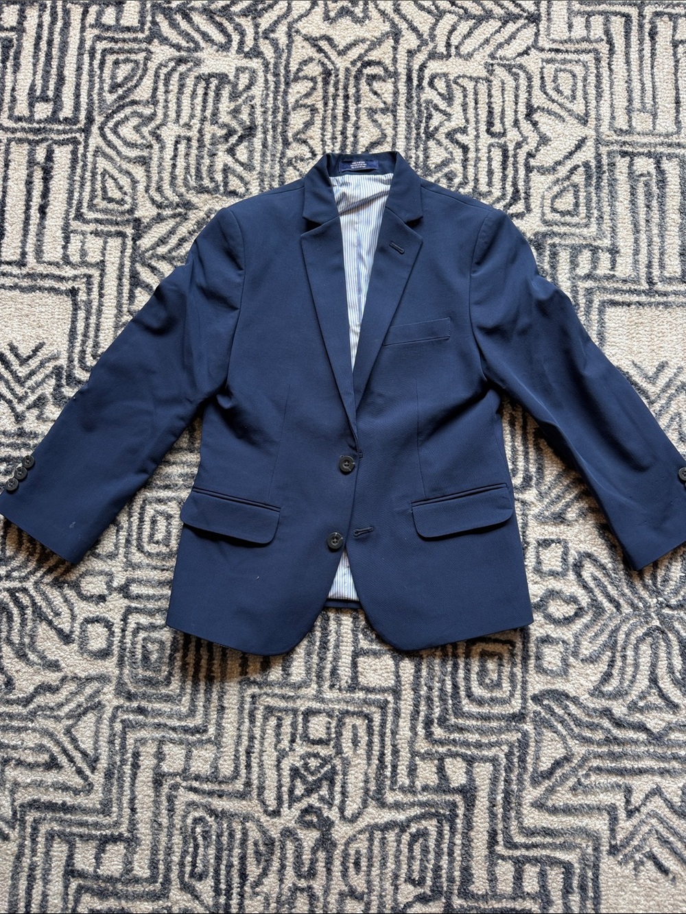 Izod Boys Navy Blue Two-Button Sport Coat Blazer